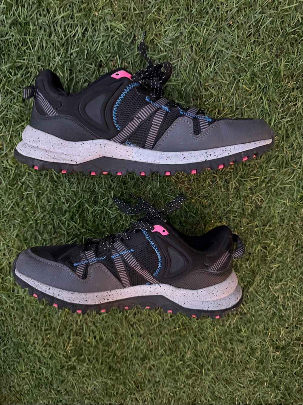Avia Black Upstate LW Trail Hiking Sneakers Lace Up Shoes Sz(8)
